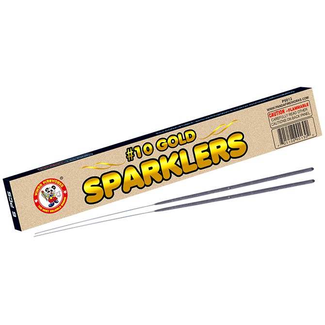 #10 GOLD SPARKLERS