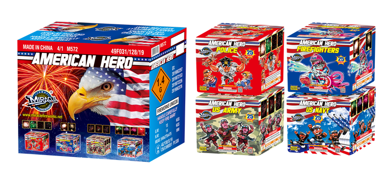 25'S AMERICAN HERO SERIES(POLICE, FIREFIGHTERS, US ARMY, US NAVY)