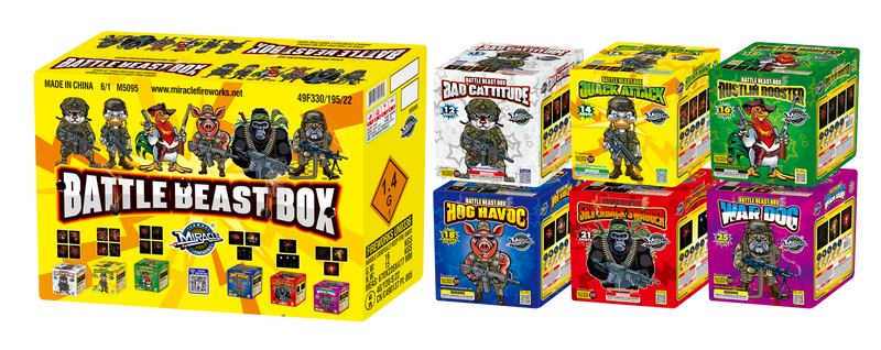 BATTLE BEAST BOX(BAD CATTITUDE, QUACK ATTACK, RUSTLIN ROOSTER, HOG HAVOC, SILVERBACK SWAGGER, WAR DOG)
