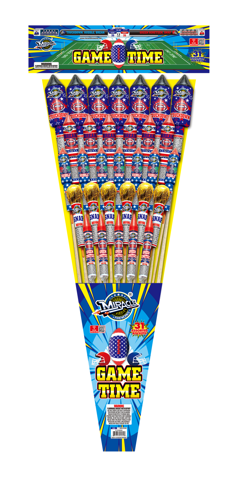 GAME TIME(BIG ROCKE PACK WITH 31 ASSORTED PCS)