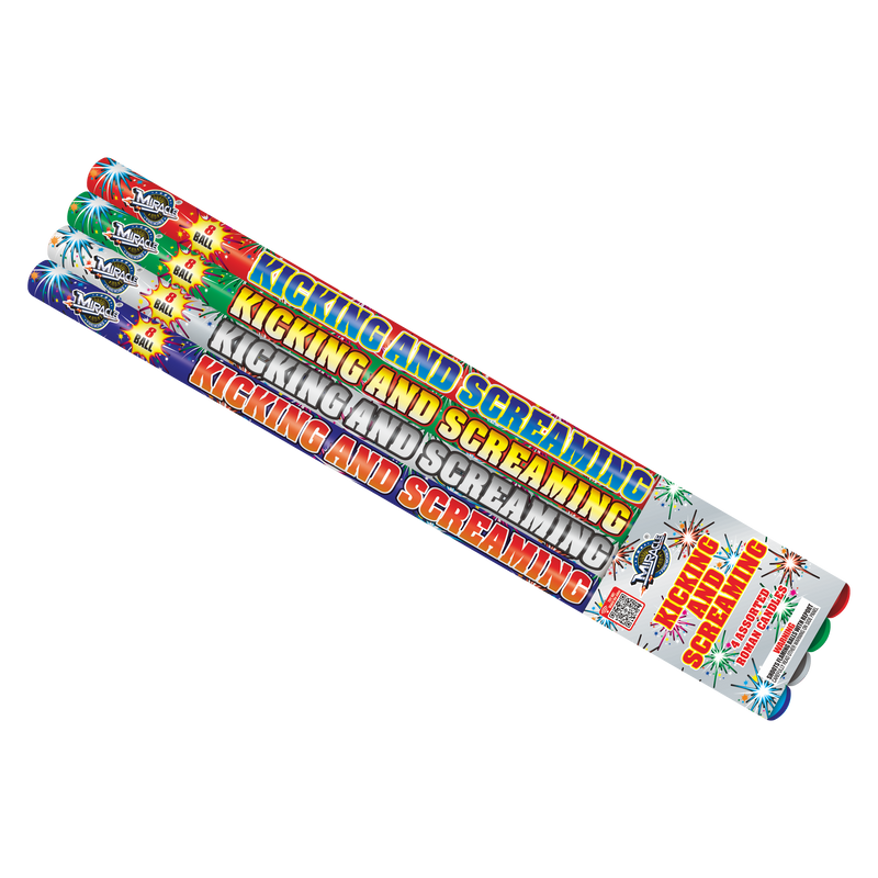 8 BALLS KICKING AND SCREAMING(4 ASSORTED EFFECTS)