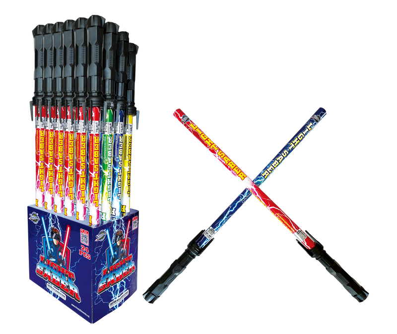 LIGHT SABER(HANDHELD FOUNTAIN, 4 ASSORTED PCS)