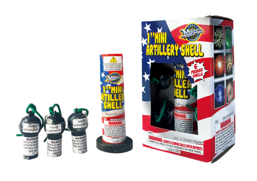 1'' MINI ARTILLERY SHELL(6-PACK)