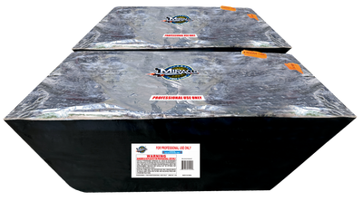 360 SHOTS THUNDER SALUTE WITH COLOR TAILS(FAN ANGLED COMPOUND PRO CAKE, 2*180 SHOTS)