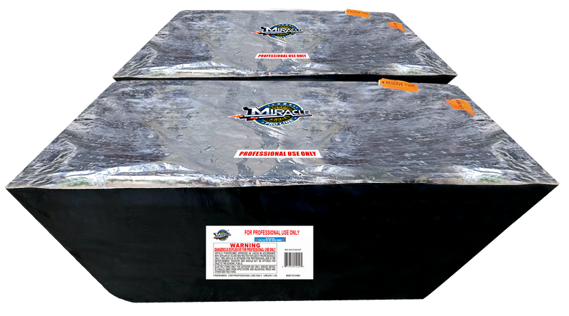 360 SHOTS THUNDER SALUTE WITH COLOR TAILS(FAN ANGLED COMPOUND PRO CAKE, 2*180 SHOTS)