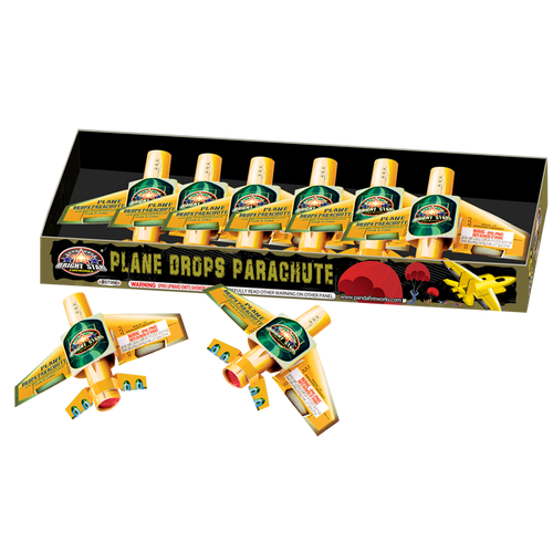 PLANE DROPS PARACHUTES