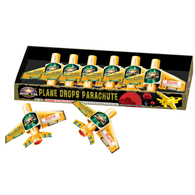 PLANE DROPS PARACHUTES