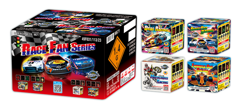 16'S RACE FAN SERIES(DRAG RACING, STOCK CAR RACING, MOTOCROSS RACING, FORMULA ONE RACING)