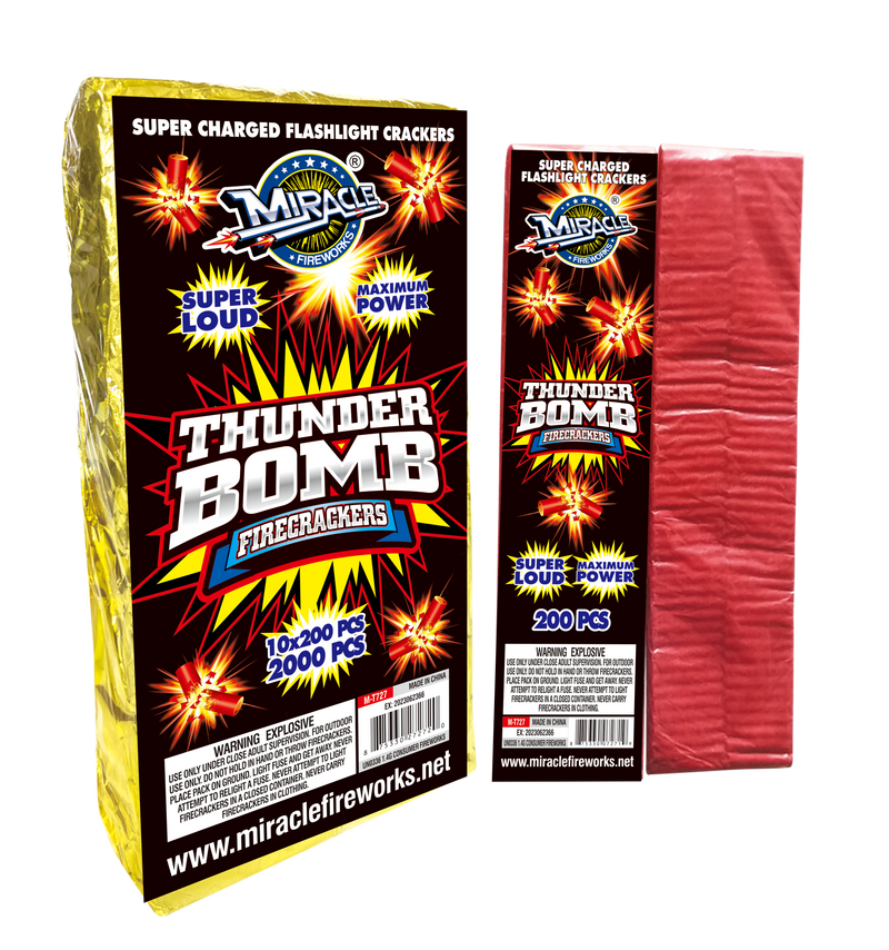 THUNDER BOMB FIRECRACKERS(200 COUNTS)
