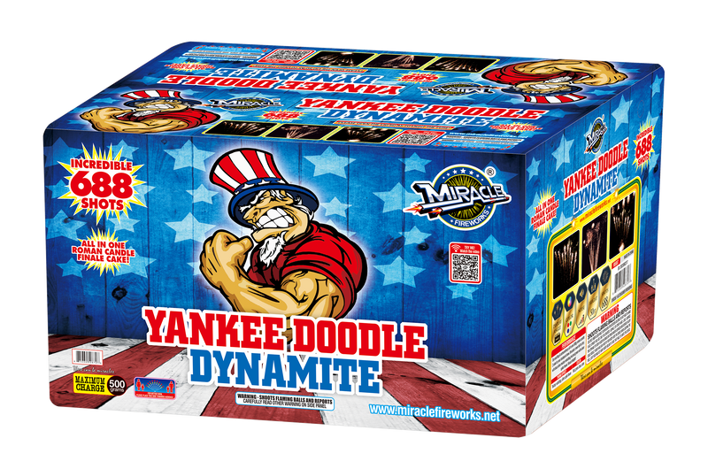 688'S YANKEE DOODLE DYNAMITE(RAPID FIRE BIG ROMAN CANDLE Z CAKE)