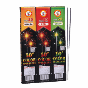 10" COLOR SPARKLER (wire)